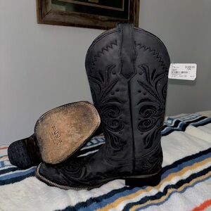 NEW Circle G Authentic Mexican Cowboy Boots Black